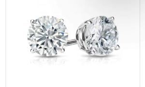 Quality 3ct Lab Made Diamond Jewelry Round Brilliant Cut Lab Created Diamond Stud Earrings wholesale