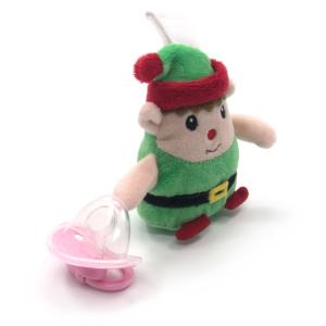Quality Holder Photo Attached Silicone Baby Pacifier Oganic Fabric Plush Toy wholesale