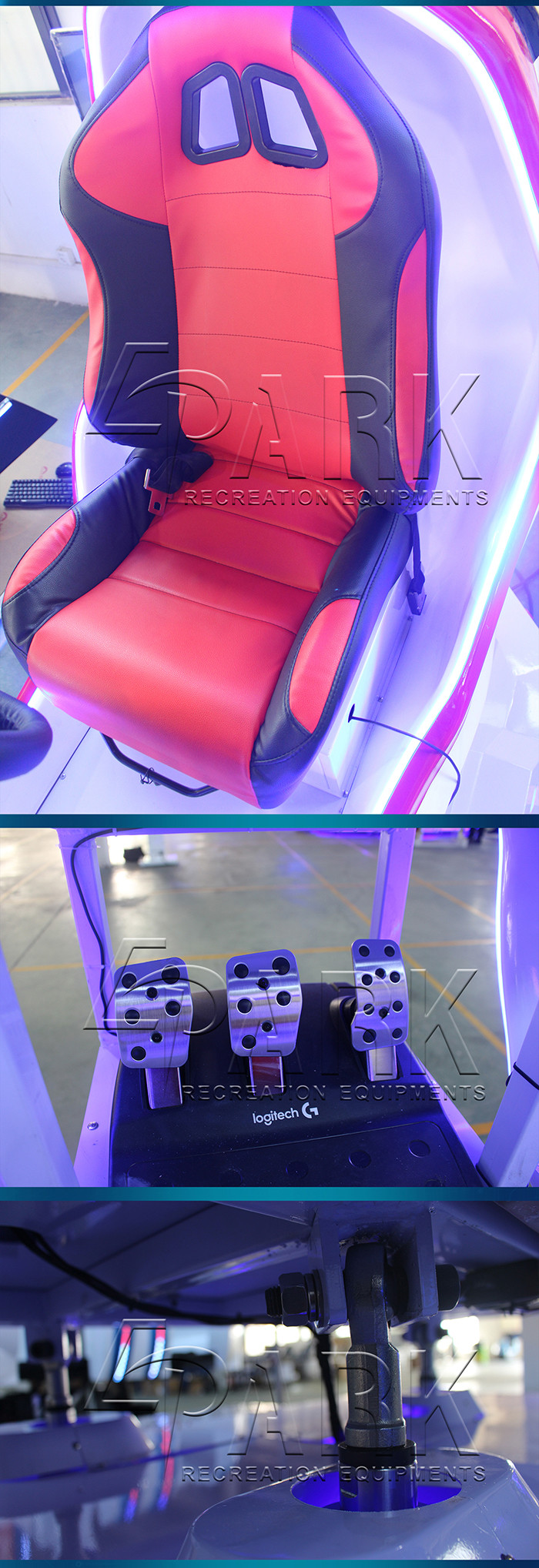 1 Peoson Arcade Game Machine 9D VR Flight Simulator Left And Right Bevel 18°