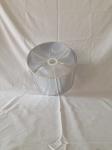 Drum Polypropylene Lampshade 200mm Shinny Sliver Polished