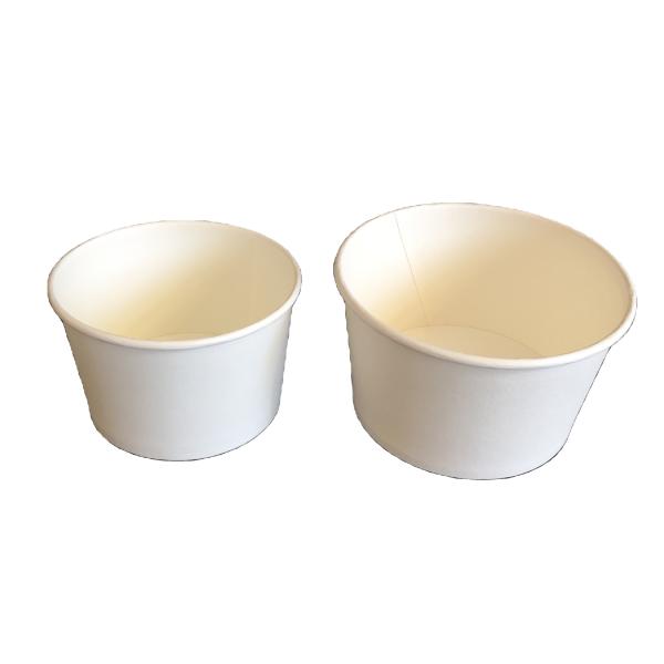350ml Paper Bowl Custom Print Holiday Disposable Bowls Biodegradable For Milk