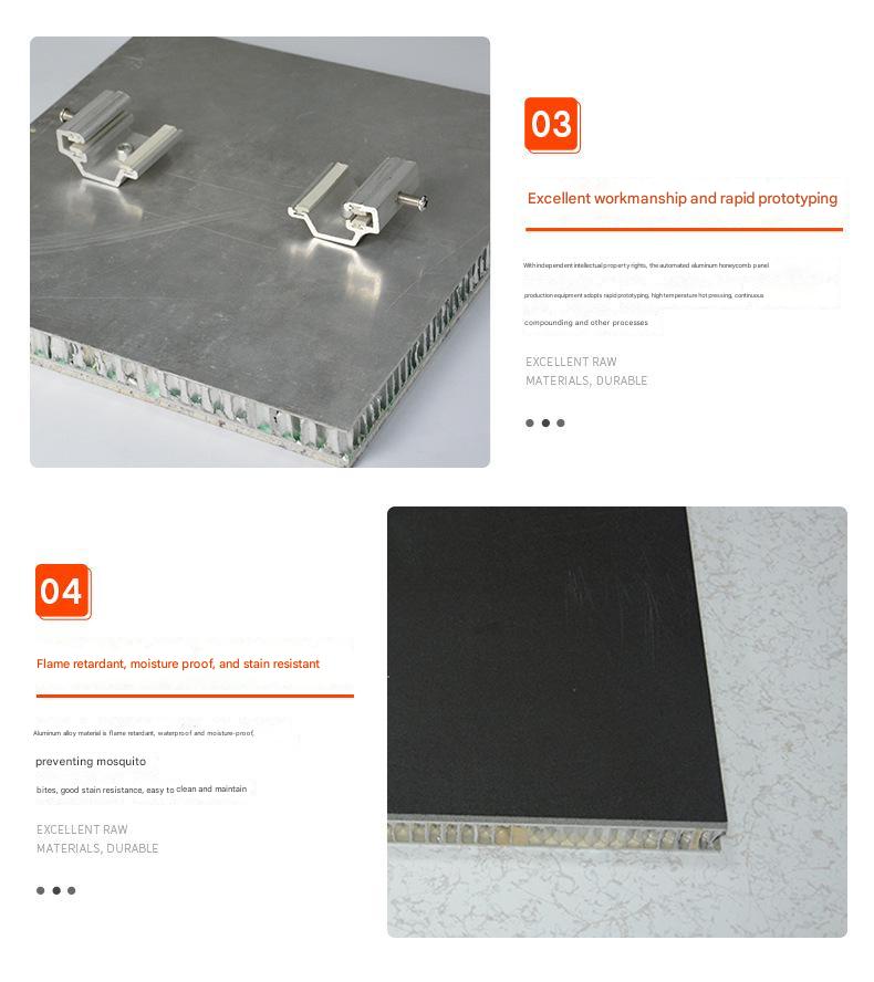Villa Exterior Cladding Marble Aluminium Composite Panel Honeycomb Fireproof Anti-Static Contemporary Wall Material