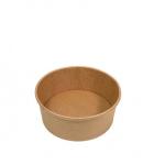 ODM/OEM Emballages Alimentaires Round Brown Biodegradable Eco-Friendly Take Away