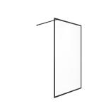 black Stainless Sliding 6mm Tempered Glass Shower Door 1200X2000mm