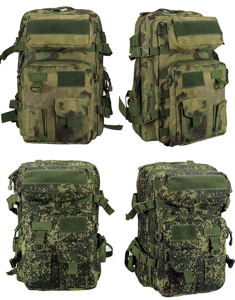 Large Capacity Green Outdoor Travel Backpack with Zipper Closure and Air Cushion Belt