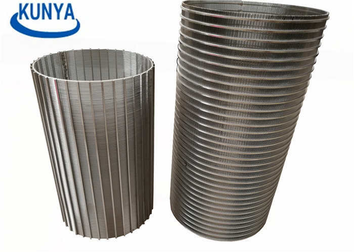 Liquid Wedge Wire Screen Filter Mining Monel Cylinder For Water Treatment