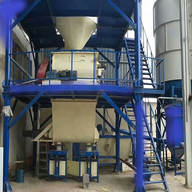 35-40T/H Wall Putty Ceramic Tile Adhesive Glue Masonry Mortar Production Line Low Price
