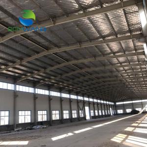 Quality Heat Treated Steel Structure Workshop Construction For Cement Production / Storage wholesale