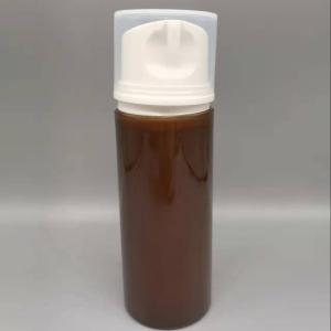 Quality Empty Amber Plastic Cosmetic Packaging PP Airless Bottle 100ml With Pump wholesale