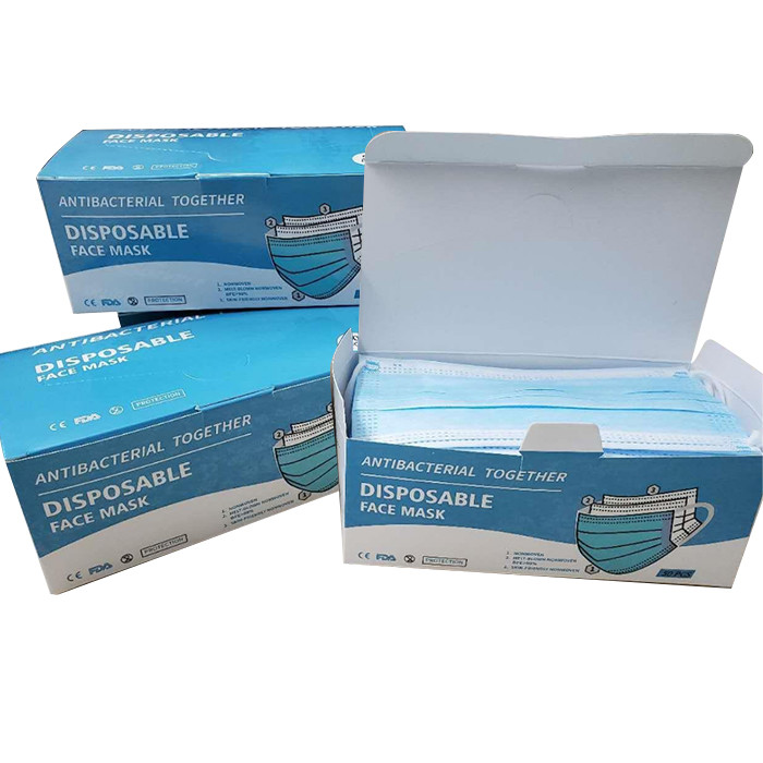 Antibacterial Disposable Surgical Face Mask Ear Loop Face Mask With Nelson