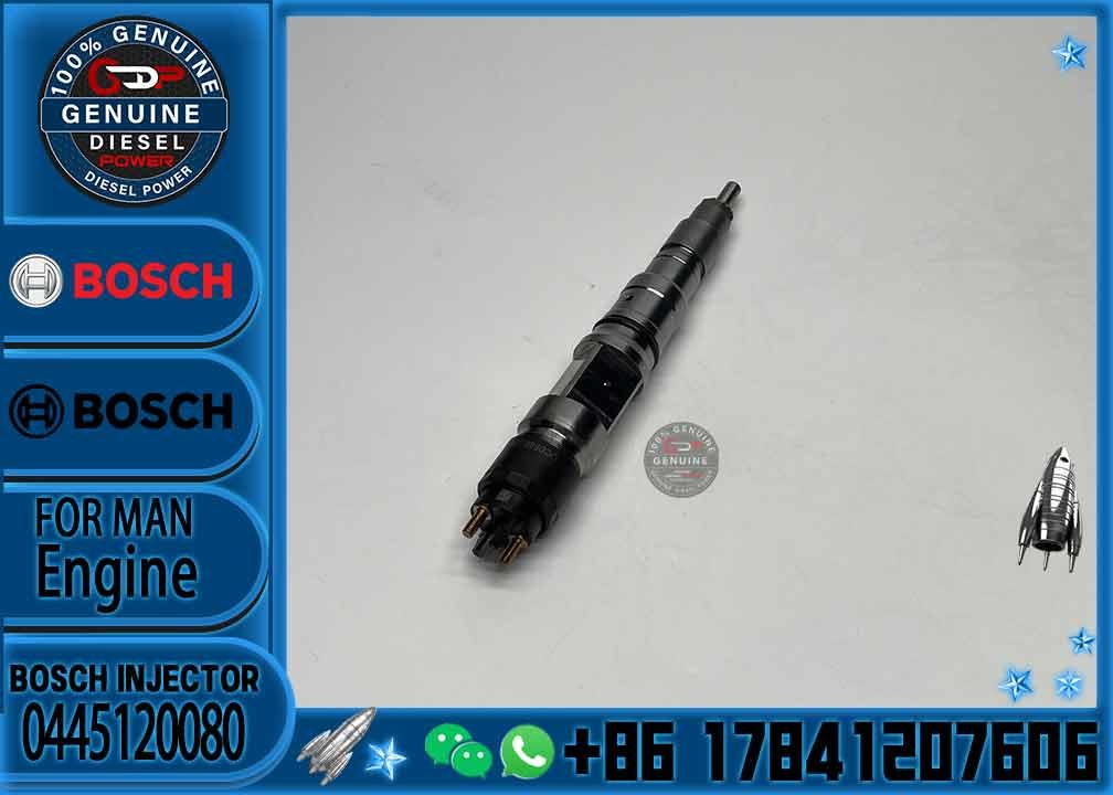 BLSH Common Rail Diesel Fuel Injector 0445120080 65104017004 For Bosch Doosan DL06 DX225