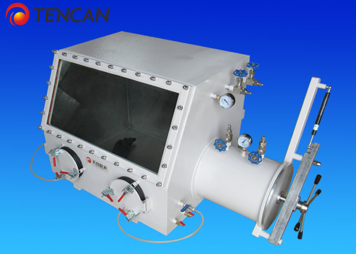 Stainless Steel PMMA Vacuum Glove Box for Laboratory 600*500*500mm Chamber Size
