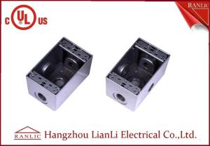 Quality 1/2&quot; 3/4&quot; Two Gang Electrical Box Waterproof Terminal Box Powder Coated , UL Listed wholesale