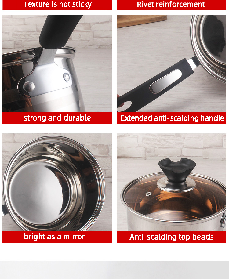 Best Sale Kitchen 12 Piece Cooking Pot Set Pot And Pans Stainless Steel Cookware Set