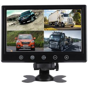 Quality 4 Videos Input 9 Inch 5ms LCD Car Monitor 1024X600 For Bus Truck wholesale