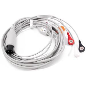 Quality Mindray PM9000 Round 6 Pin ECG EKG Cable 5 Lead Medical Cable wholesale