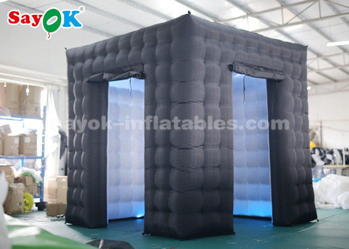 Inflatable Party Tent Cube Oxford Cloth Inflatable Photo Booth For Trade Show Size 2.5*2.5*2.5m