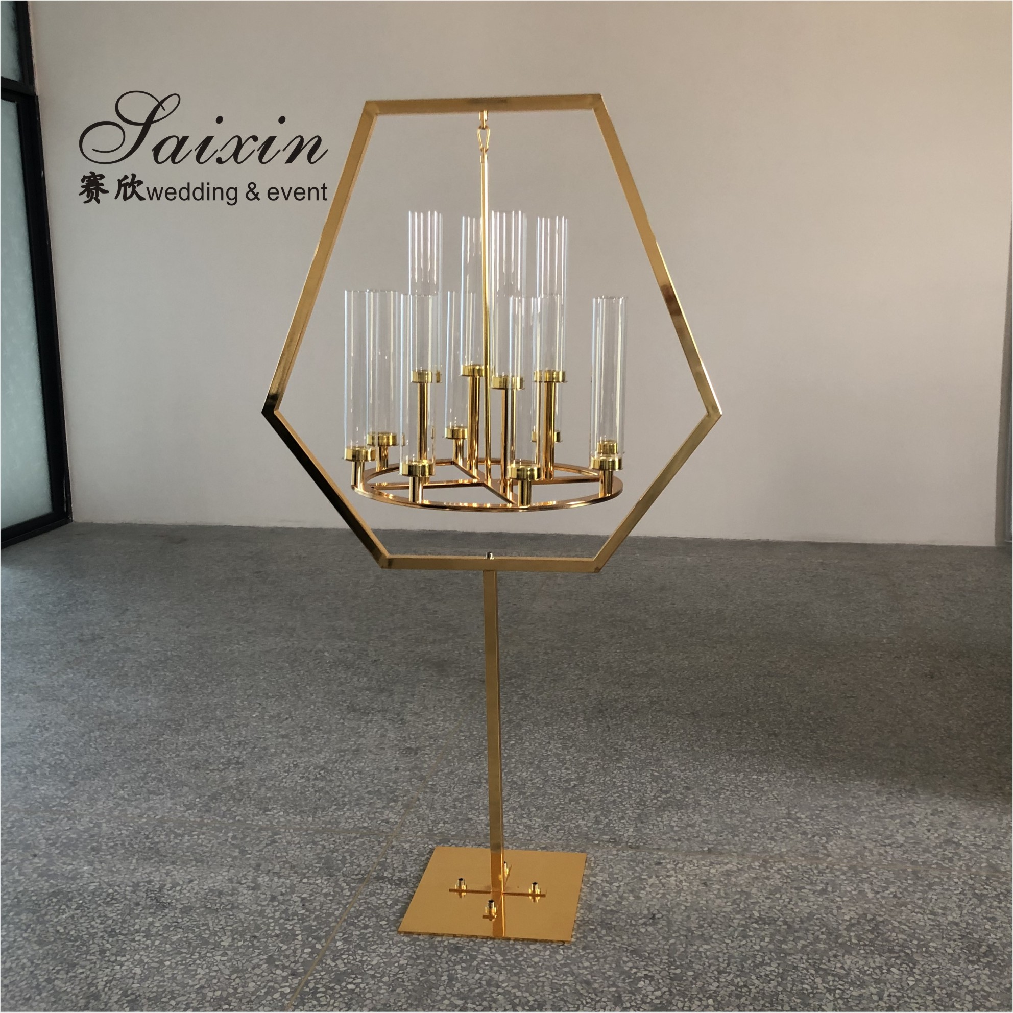 Luxury Indoor Hanging Crystal Candelabra Beaded 9 Arms 130CM
