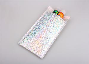Quality Silver Glamour Holographic Bubble Mailers Padded Envelopes Shock Resistance wholesale