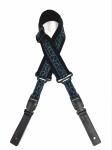 Light Brown Comfortable Custom Embroidered Guitar Straps With Cotton Belt