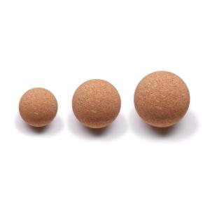 Quality Lightweight Exercise Cork Yoga Ball 30mm To 100mm Cork Massage Ball FSC wholesale