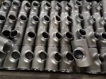 Steel Butt Welded Pipe Fitting ASME B16.9 Elbow Tee Reducer Cap Black Paint