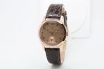 Cute Ladies Leather Quartz Watch Stainless Steel Case Elegant Wrist Watch