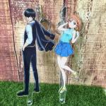 Wear Resistant Anime Acrylic Keychain Custom Acrylic Keyrings 3mm Thickness