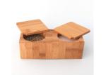 BAP Free Wooden Salt And Pepper Box 2 Compartment Contemporary Style