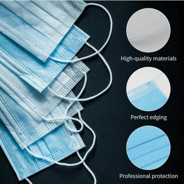 Skin Friendly Hypoallergenic Dental Masks Non Woven Fabrics Low Breath Resistance