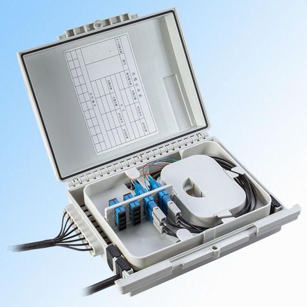 2 Input Cable Port Fiber Optic Wall Mount Termination Box FTTH Drop Cable With