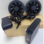 7.4V 6400mAh Battery Fan Set Jacket Cooling Fans KC PSE Including Charger