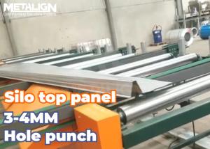 Quality Zinc Coated Steel Roll Forming Machine For Trapezoidal Grain Silo Panels wholesale