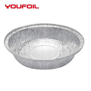 Quality Heavy Duty Disposable Aluminium Foil Food Container Insulation Round Shape wholesale