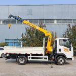 3.2Tons 4Tons truck crane small crane truck 4x2 cargo truck with crane sales