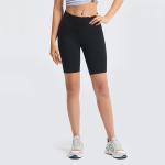 Sealed High Waist Gym 220gsm Active Yoga Shorts With Drop In Side Phone Pockets