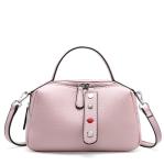 Soft Leather Handbags for Lady Pillow Bags Cowhide Tote Bag with Long Strap