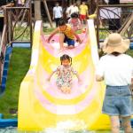 Fiberglass Beach Water Slide Colorful Water Playground Equipment