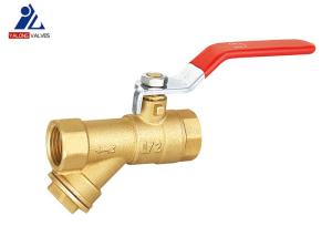 Quality HPB57 Ball Valve With Drain Port CW617 Y Strainer With Ball Valve Brass wholesale