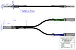 2m HDR100 Mellanox DAC Cable Direct Attach Fiber Cable MCP7H50-H002R26 MCP7H50