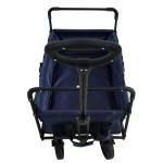 Green Beach Wagon Folding Four Wheels Hand Push Cart Dimension L x W x H 86*46