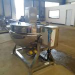 Tilting Industrial Steam Jacketed Kettle For Cooking , Gas Electric Heating