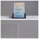 High Definition Acrylic Photo Frame with Walnut Wood Base