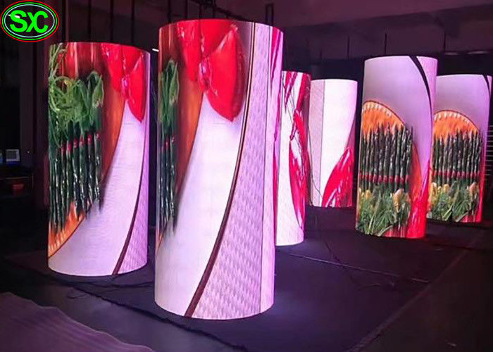 HD Rental Soft Module Flexible LED Curtain Screen Suspended Easy Installation Detachable Ultra Clear