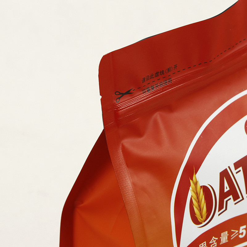 50um To 200um Custom Plastic Bags For Food With Euro Hole And Window PA