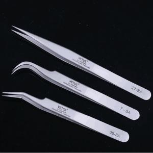 Quality Slanted Lash Extension Tweezers Stainless Steel Lash Extensions Tools wholesale