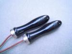 speed high weight jump rope black wooden handles