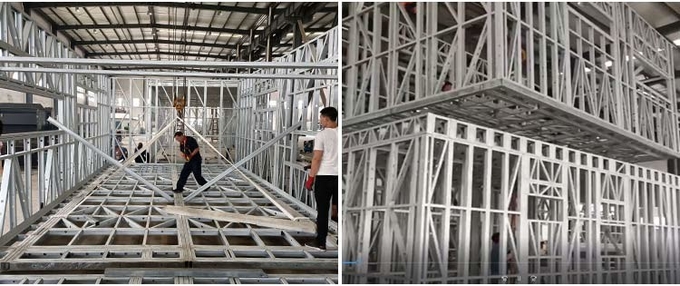 Structures AU NZ Standard Light Steel Frame House To Build Luxury Prefabricated Homes