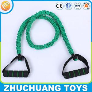 Quality fitness latex resistance bands with fabric covered wholesale