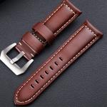 Luxury Brand Watchband 22mm Top Calf Genuine Leather Strap Blue Watch Band 24mm